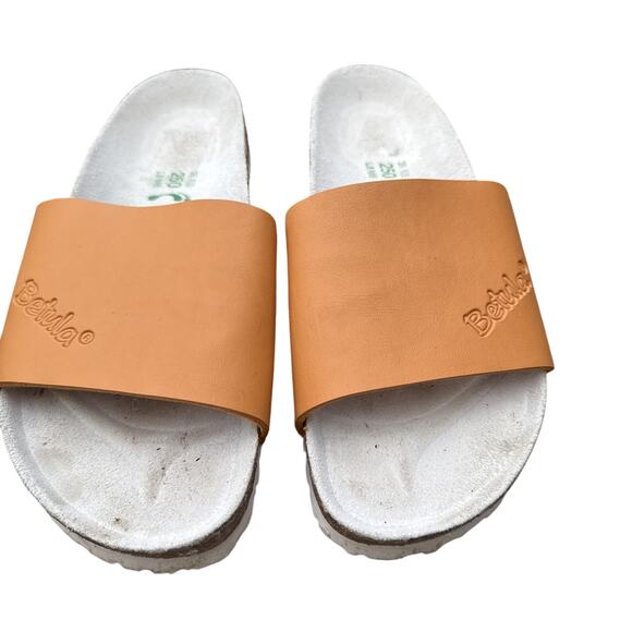 Betula Shoes - Betula by Birkenstock Tan Slide Sandals US 8 EU 39Women’s Comfort Shoes Brown